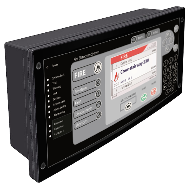 product_panel_660 Product image of fire detection system display